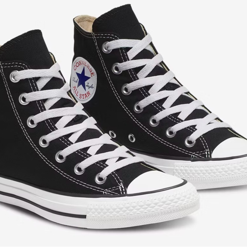 Converse High Top Sneakers in Black and White size 9.5 Women’s